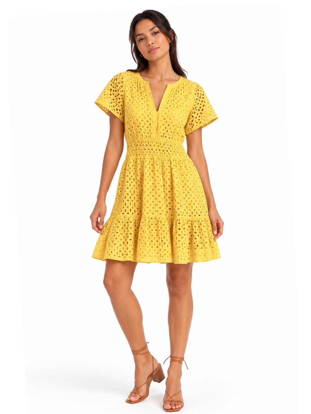 Anthropologie Somerset Eyelet Mini Dress